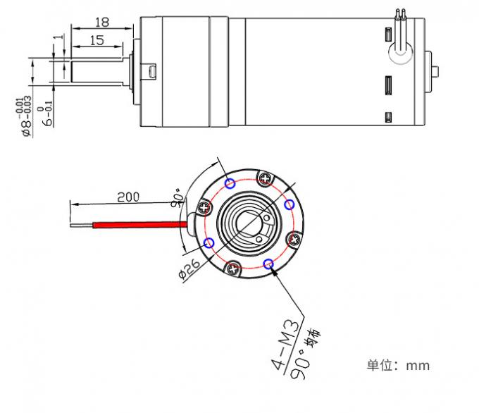 12V/24V PG32-3157 Micro motore di trasmissione planetaria spazzolato 24V DC 12