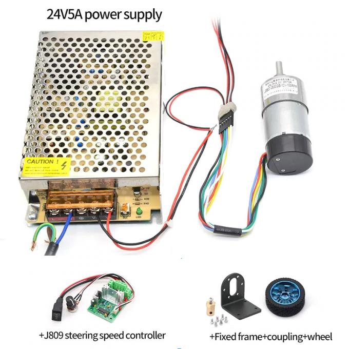 Motore eccentrico 1600rpm 37mm Hall Encoder Cap Protective dell'albero di ingranaggio di alta coppia di torsione 11