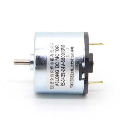 Motore ad alta velocità di CC del fornitore del motore di CC dell'alto motore di coppia di torsione della spazzola di carbone di ASLONG RS-3429 12/24V 5500-7500RPM micro