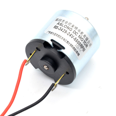 Motore ad alta velocità di CC del fornitore del motore di CC dell'alto motore di coppia di torsione della spazzola di carbone di ASLONG RS-3429 12/24V 5500-7500RPM micro