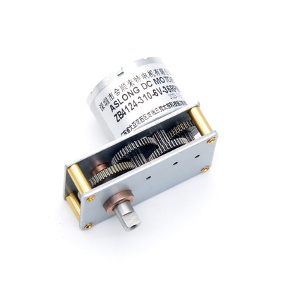 Asse a bassa velocità del motore d dell'ingranaggio di CC del Metal Gear 6V del motore 6V 37RPM di CC del motore ZB4124-310 della valvola di ASLONG mini