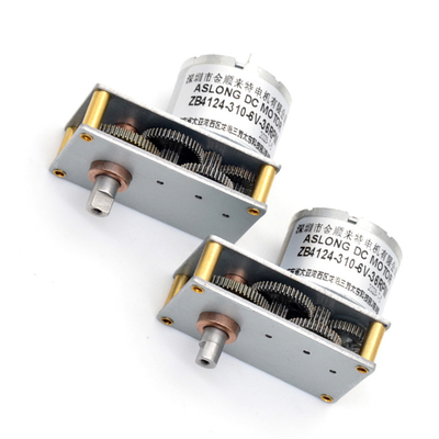 Asse a bassa velocità del motore d dell'ingranaggio di CC del Metal Gear 6V del motore 6V 37RPM di CC del motore ZB4124-310 della valvola di ASLONG mini