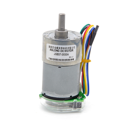 Micro DC a bassa velocità piccolo motore 12V/24V JGB37-3530A optoelettronica Encoder Motore di decelerazione 24v Dc Motor Encoder