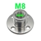 Diametro interno 8MM del dado del giunto a dischi M8 per l'asse infilata del motore